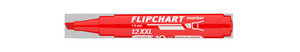 ICO 12XXL Flipchartmarker piros, vágott csúcsos