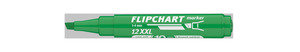 ICO 12XXL Flipchartmarker zöld, vágott csúcsos