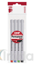 ICO Permanent marker M, 4 db-os készlet