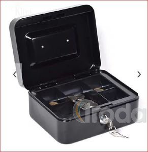 Pénzkazetta 200x160x90mm fekete, King Safe