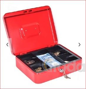 Pénzkazetta 250x180x90mm piros, King Safe