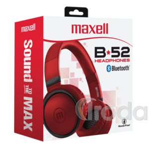 Maxell HP-BTB52 BT bluetooth fejhallgató piros