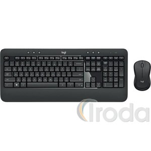 Billentyűzet + egér Logitech MK540, fekete, vezeték nélküli, USB