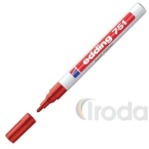 Lakkmarker 751 kerek hegy 1-2mm PIROS EDDING
