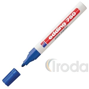 Lakkmarker 750 kerek hegy 2-4mm kék Edding