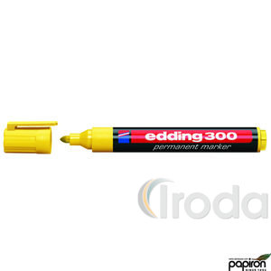 Filctoll Edding300 kerek alkoholos 1,5-3mm sárga
