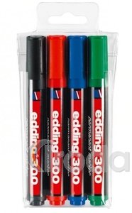 Filctoll 300 kerek alkoholos 1,5-3mm 4 db-os készlet Edding