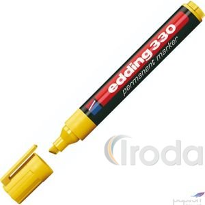 Filctoll Edding 330 vágott alkoholos 1-5mm sárga