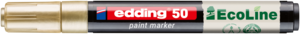 EDDING 50 Lakkmarker, kerek 2-3mm ir&oacute;cs&uacute;cs, arany
