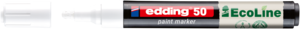 EDDING 50 Lakkmarker, kerek 2-3mm ir&oacute;cs&uacute;cs, feh&eacute;r
