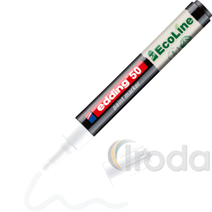 EDDING 50 Lakkmarker, kerek 2-3mm ir&oacute;cs&uacute;cs, feh&eacute;r