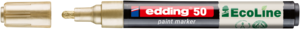 EDDING 50 Lakkmarker, kerek 2-3mm ir&oacute;cs&uacute;cs, arany
