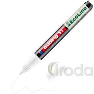 EDDING 51 Lakkmarker, kerek 1-2mm ir&oacute;cs&uacute;cs, feh&eacute;r