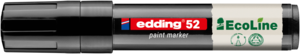 EDDING 52 Lakkmarker, v&aacute;gott 4-15mm ir&oacute;cs&uacute;cs, fekete