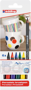 EDDING 4200/6 PORCELÁN ECSETIRÓN MARKER FAMILY COLOR 6 KLF.SZÍN