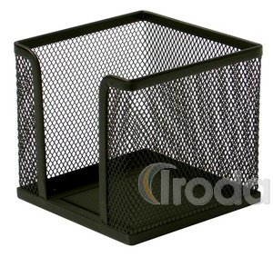 Kockat&ouml;mb tart&oacute; f&eacute;mh&aacute;l&oacute;s fekete, 10x10x8cm, Official