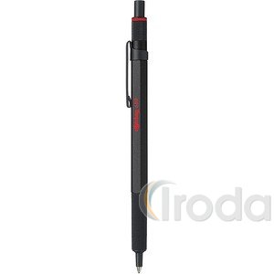 Rotring '600' Golyóstoll, 1,0 mm, nyomógombos, fekete színű fém test