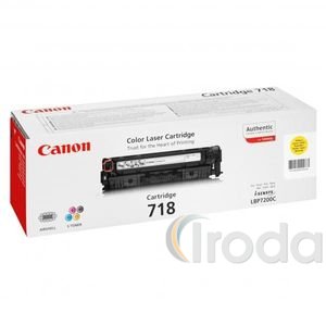 Canon CRG718 Toner  yellow /eredeti/ LBP7200