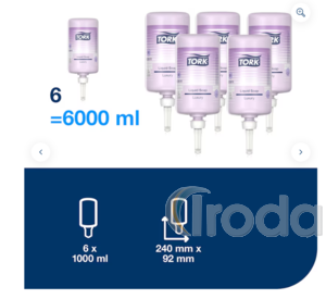 Tork 424911 Premium Luxus foly&eacute;kony szappan enyhe vir&aacute;gos 1000 ml (S4)