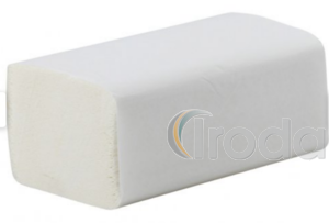 Kéztörlő V hajtogatott 1 rétegű natúr, 250lap/csom, 25x23cm/lap