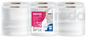 SOVIO toalettpap&iacute;r 80,75mtr 18cm &aacute;tm&eacute;rő 2 r&eacute;tegű 100% cellul&oacute;z
