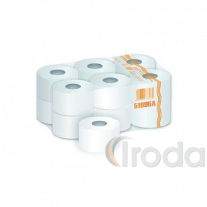 Toalettpapír 19cm-es 2 rétegű cellulóz, 100fm/tek
