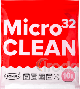 BonusPRO MicroCLEAN kendő piros 10/1 HoReCa - HACCP