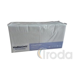 Szalvéta 2 rtg. 250 db. 33 x 33 cm FEHÉR 1/4 h. HARMONY GASTRO 0106