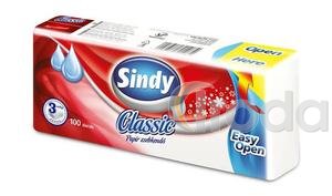 Pap&iacute;rzsebkendő 3 r&eacute;tegű Sindy Classic 100db/csom