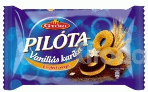 Vaníliás karika étcsokoládés, Győri Pilóta 300g