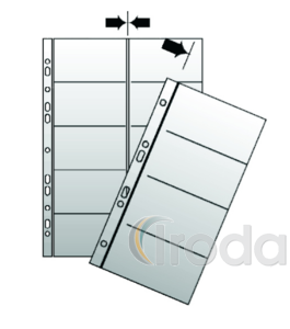P+P punched, for 10pcs, 80mic. N&eacute;vjegyt.bet&eacute;t lef.P+P A4,10la  6-391