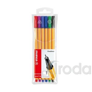 Tűfilc készlet Stabilo Point 88 0.4 mm 6 db-os