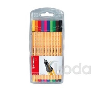 Tűfilc készlet Stabilo Point 88 0.4 mm 10 db-os