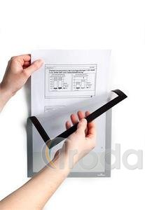 Mágneses infokeret A4 DURAFRAMEŽ MAGNETIC, ezüst (5 db/csomag)