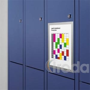 Mágneses infokeret A4 DURAFRAMEŽ MAGNETIC, ezüst (5 db/csomag)