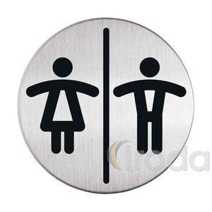 Információs tábla Womens/Men's WC 83mm, Durable