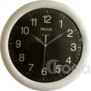 Falióra Secco metal ezüst/fekete 30cm S TS6046-51