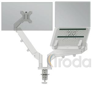 Leitz Ergo Dual helytakar&eacute;kos monitor- &eacute;s laptopkar, vil&aacute;gosz&uuml;rke