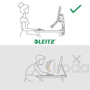 Leitz Ergo Dual helytakar&eacute;kos monitor- &eacute;s laptopkar, s&ouml;t&eacute;tsz&uuml;rke
