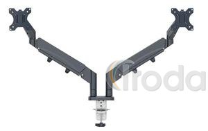 Leitz Ergo Dual helytakar&eacute;kos monitorkar k&eacute;t monitorhoz, s&ouml;t&eacute;tsz&uuml;rke