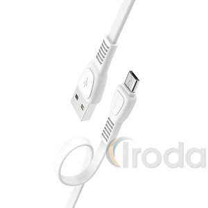 Hoco X40 micro USB,Noah töltő- és adatkábel, 1m, 2.4A, fehér