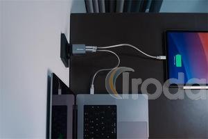 H&aacute;l&oacute;zati t&ouml;ltő, 1xUSB-C PD (35W), USB-A QC 3.0, EU/UK/US, GaN, VERBATIM