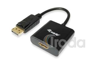 Adapter, DisplayPort - HDMI átalakító, EQUIP