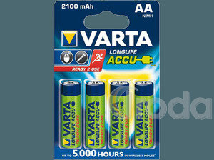 Akkumulátor Varta Ready2Use ceruza 4db/bl AA 2100 mAh, Recharge Accu