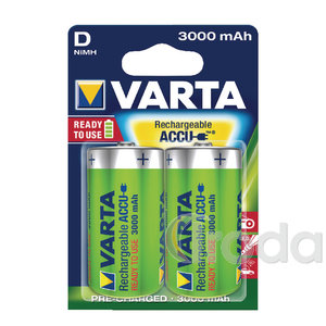 Akkumulátor Varta Ready2Use góliát 2db/bl 'D' 3000 mAh