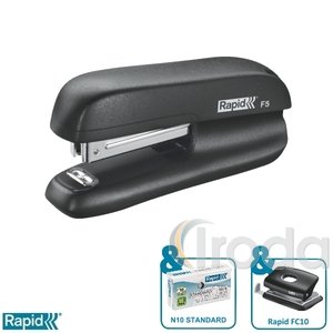 Tűzőgép Rapid F5 mini fekete max. 10 laphoz 5000264