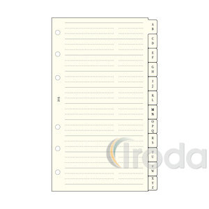 Betétlap -M315- gyűrűs kalendárium telefonregiszter SATURNUS 2026.év