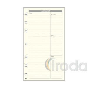 Saturnus gyűrűs kalendárium betétlap napi tervező 2026.év