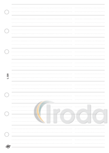 Betétlap -L320/F- gyűrűs kalendáriumhoz -telefon bianco- SATURNUS2024.év