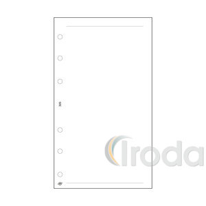 Betétlap -L325- gyűrűs kalendáriumhoz -jegyzetlap üres- SATURNUS 2026.év